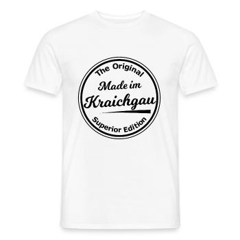 Made in the Kraichgau region - Men's T-Shirt - white - Front - AI Model Male 178 dark (178cm)