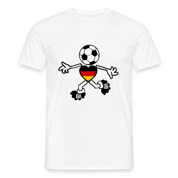 Der deutsche Fußball Spieler - Männer T-Shirt - Weiß - Vorne - AI Model Male 178 dark (178cm)