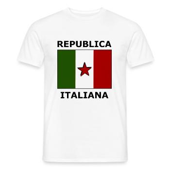The Republic of Italy - Men's T-Shirt - white - Front - AI Model Male 178 dark (178cm)