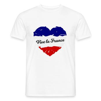 Das schöne Frankreich - Männer T-Shirt - Weiß - Vorne - AI Model Male 178 dark (178cm)
