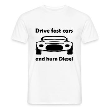 Racing cars and fast cars - Men's T-Shirt - white - Front - AI Model Male 178 dark (178cm)