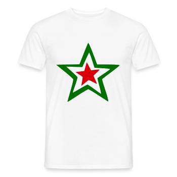 Der Italienische Stern am Himmel - Männer T-Shirt - Weiß - Vorne - AI Model Male 178 dark (178cm)