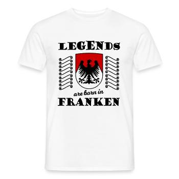 Born in Nuremberg - Men's T-Shirt - white - Front - AI Model Male 178 dark (178cm)