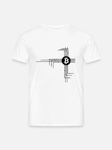 Coin und Leitungen - Männer T-Shirt - Weiß
