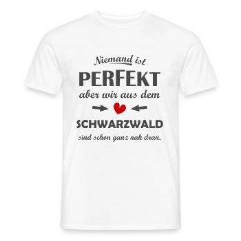 Heimat Schwarzwald - Männer T-Shirt - Weiß - Vorne - AI Model Male 178 dark (178cm)