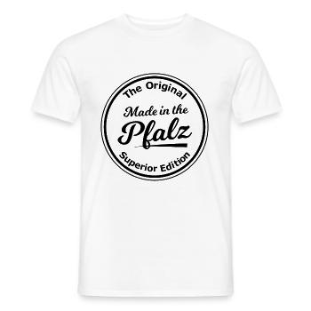 Zuhause in der Pfalz - Männer T-Shirt - Weiß - Vorne - AI Model Male 178 dark (178cm)