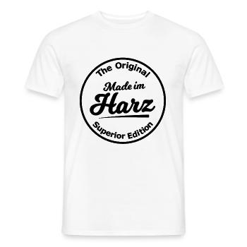 The home of the Harz Mountains - Men's T-Shirt - white - Front - AI Model Male 178 dark (178cm)