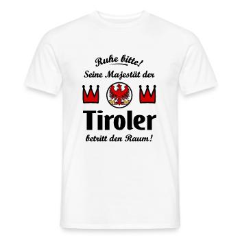 Der Tiroler König - Männer T-Shirt - Weiß - Vorne - AI Model Male 178 dark (178cm)