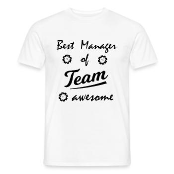 Das Produktions Team - Männer T-Shirt - Weiß - Vorne - AI Model Male 178 dark (178cm)