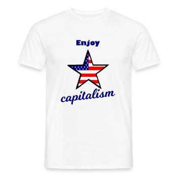 Capitaliste de Wall Street - T-shirt homme - blanc - Devant - AI Model Male 178 dark (178cm)