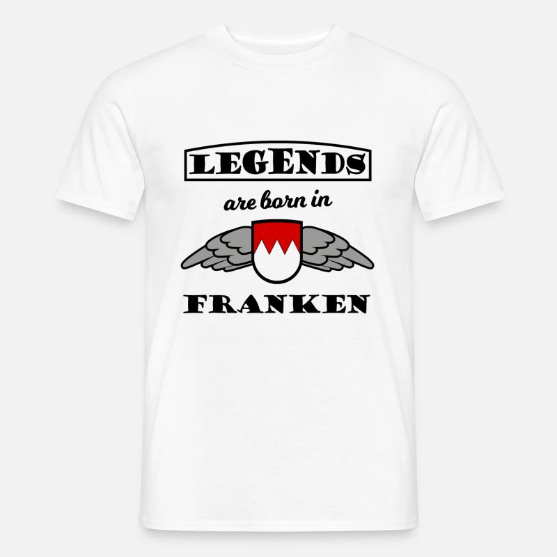 Die Helden aus Franken - Männer T-Shirt - Weiß