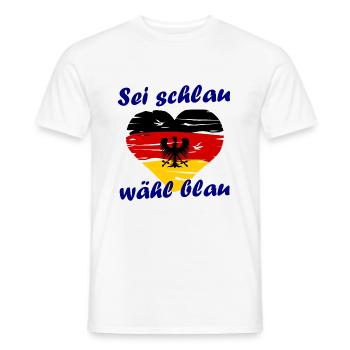 Der Deutschland Wahlkampf - Männer T-Shirt - Weiß - Vorne - AI Model Male 178 dark (178cm)