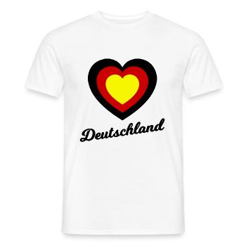 L’amour de l’Allemagne - T-shirt homme - blanc - Devant - AI Model Male 178 dark (178cm)