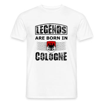 Les supporters de Cologne - T-shirt homme - blanc - Devant - AI Model Male 178 dark (178cm)