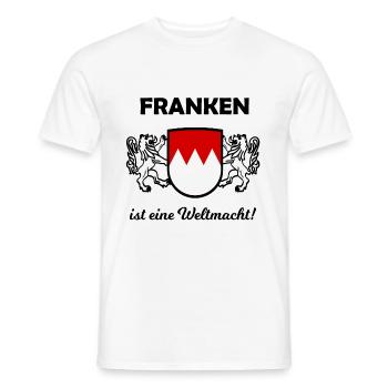 The Franks Are Coming - Men's T-Shirt - white - Front - AI Model Male 178 dark (178cm)