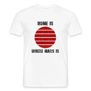 À l’aise dans l’espace - T-shirt homme - blanc - Devant - AI Model Male 178 dark (178cm)