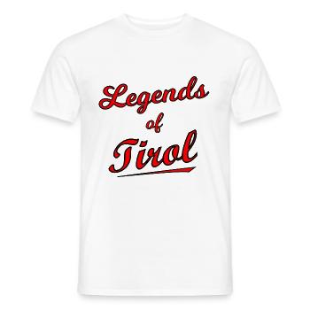 The Tyrolean Legends - Men's T-Shirt - white - Front - AI Model Male 178 dark (178cm)