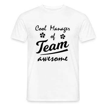 The Best Team Supervisor - Men's T-Shirt - white - Front - AI Model Male 178 dark (178cm)