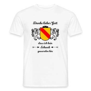 Born in Badnerland - Men's T-Shirt - white - Front - AI Model Male 178 dark (178cm)