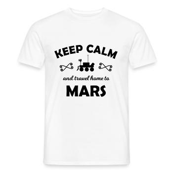 Vacances dans l’espace - T-shirt homme - blanc - Devant - AI Model Male 178 dark (178cm)