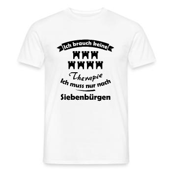 Vacances en Transylvanie - T-shirt homme - blanc - Devant - AI Model Male 178 dark (178cm)