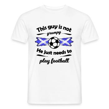 Die Fans aus Schottland - Männer T-Shirt - Weiß - Vorne - AI Model Male 178 dark (178cm)
