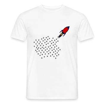 Le projet Moon Investor - T-shirt homme - blanc - Devant - AI Model Male 178 dark (178cm)