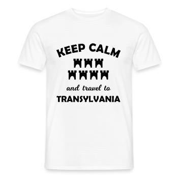 Vacances en Transylvanie - T-shirt homme - blanc - Devant - AI Model Male 178 dark (178cm)