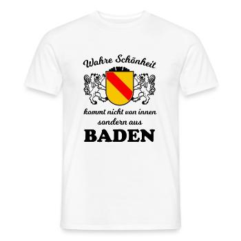 Aus dem schönen Badnerland - Männer T-Shirt - Weiß - Vorne - AI Model Male 178 dark (178cm)
