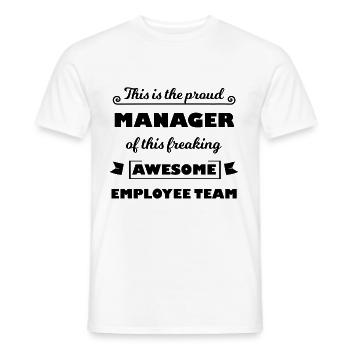 Le meilleur patron - T-shirt homme - blanc - Devant - AI Model Male 178 dark (178cm)