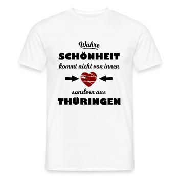 The Thuringians are coming - Men's T-Shirt - white - Front - AI Model Male 178 dark (178cm)