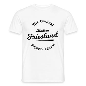 Lustige Sprüche aus Friesland - Männer T-Shirt - Weiß - Vorne - AI Model Male 178 dark (178cm)