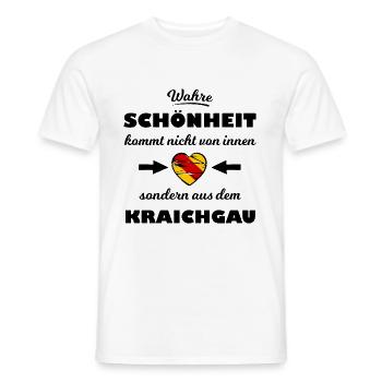 At home in the beautiful Kraichgau - Men's T-Shirt - white - Front - AI Model Male 178 dark (178cm)