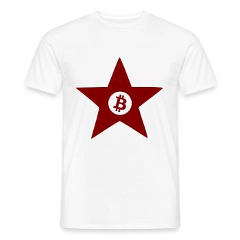 Die Krypto Revolution Bitcoin - Männer T-Shirt - Weiß - Vorne - AI Model Male 178 dark (178cm)