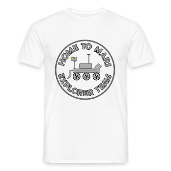 L’aventure martienne - T-shirt homme - blanc - Devant - AI Model Male 178 dark (178cm)