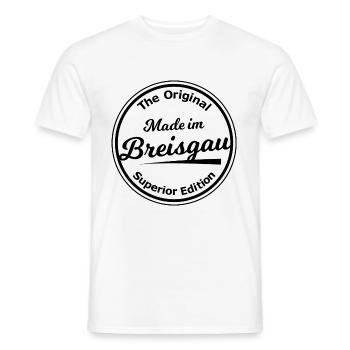 The Breisgau people in Baden - Men's T-Shirt - white - Front - AI Model Male 178 dark (178cm)