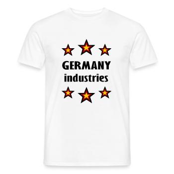 Die deutsche Industrie - Männer T-Shirt - Weiß - Vorne - AI Model Male 178 dark (178cm)