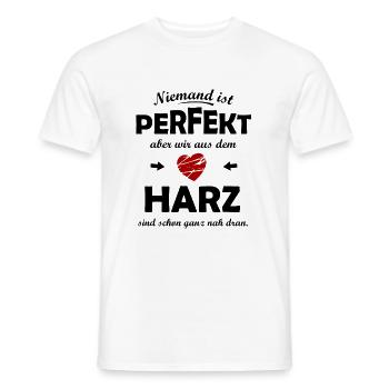 The home in the Harz Mountains - Men's T-Shirt - white - Front - AI Model Male 178 dark (178cm)
