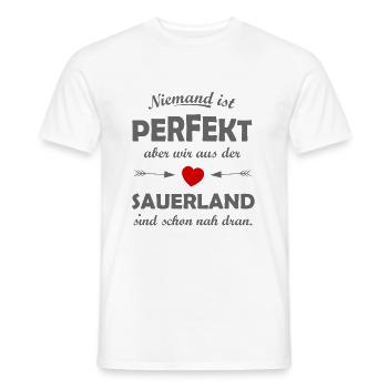 Le Sauerland en Allemagne - T-shirt homme - blanc - Devant - AI Model Male 178 dark (178cm)