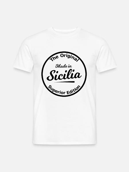 Der Urlaub in Sizilien - Männer T-Shirt - Weiß