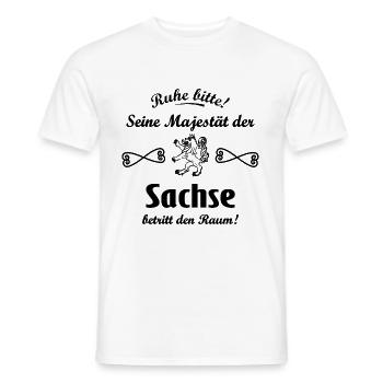 The King of Saxony - Men's T-Shirt - white - Front - AI Model Male 178 dark (178cm)