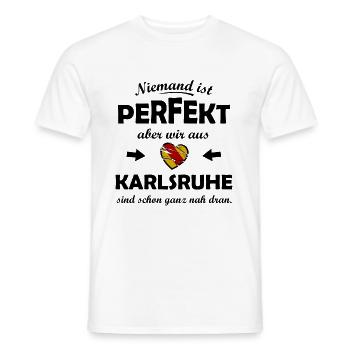 The people of Baden from Karlsruhe - Men's T-Shirt - white - Front - AI Model Male 178 dark (178cm)