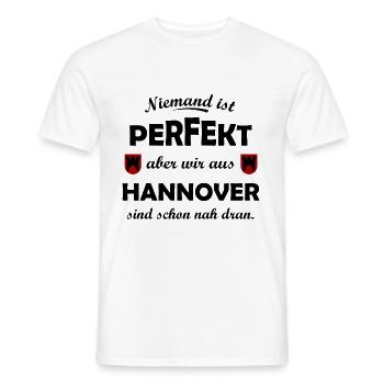 The fans from Hanover - Men's T-Shirt - white - Front - AI Model Male 178 dark (178cm)