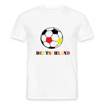 Football en Allemagne - T-shirt homme - blanc - Devant - AI Model Male 178 dark (178cm)