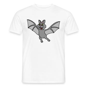 Chauve-souris, vampire, Halloween, a demandé - T-shirt homme - blanc - Devant - AI Model Male 178 dark (178cm)