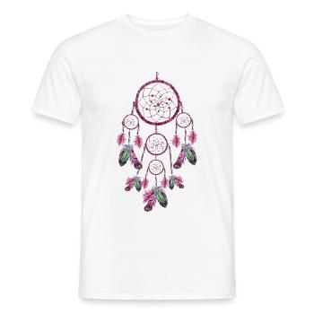 ATTRAPE-rêves Native - T-shirt homme - blanc - Devant - AI Model Male 178 dark (178cm)