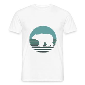 Polar bear - Men's T-Shirt - white - Front - AI Model Male 178 dark (178cm)