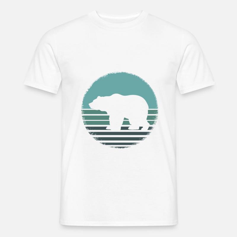 Eisbär - Männer T-Shirt - Weiß