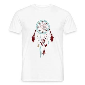 TRAUMFÄNGER - Männer T-Shirt - Weiß - Vorne - AI Model Male 178 dark (178cm)