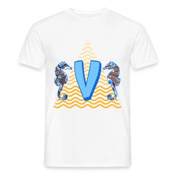 Seahorse E 262 V - T-shirt homme - blanc - Devant - AI Model Male 178 dark (178cm)